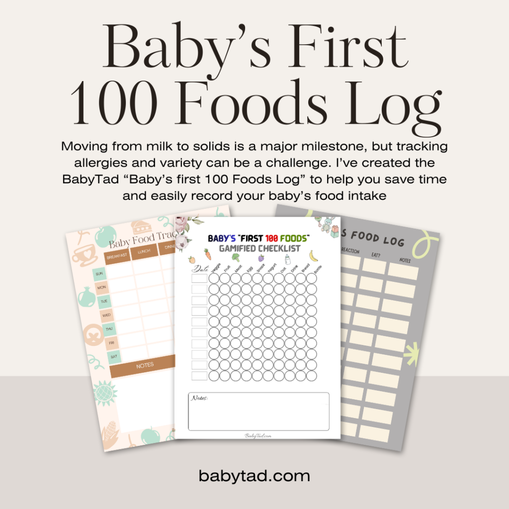 The BabyTad First 100 Food Log 1 1024x1024